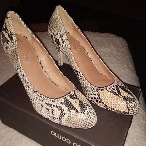 Snakeskin heels